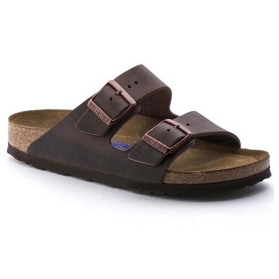 Birkenstock Arizona Oiled Leather Sandaler, Habana